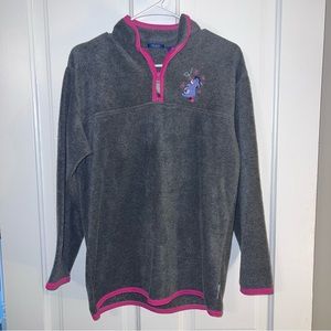 Disney Winnie the Pooh Vintage Eeyore Fleece Pullover